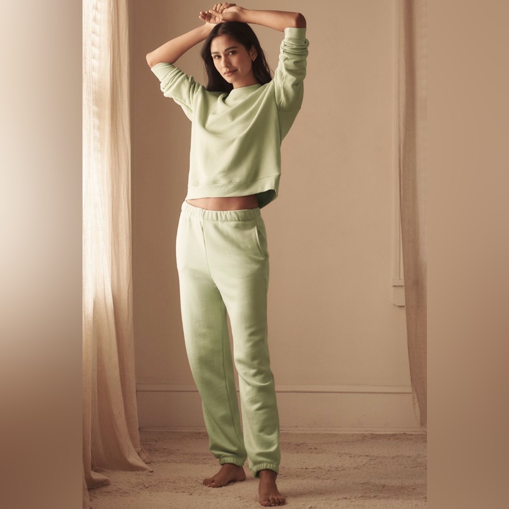 Eberjey French Terry Jogger Set In: Matcha